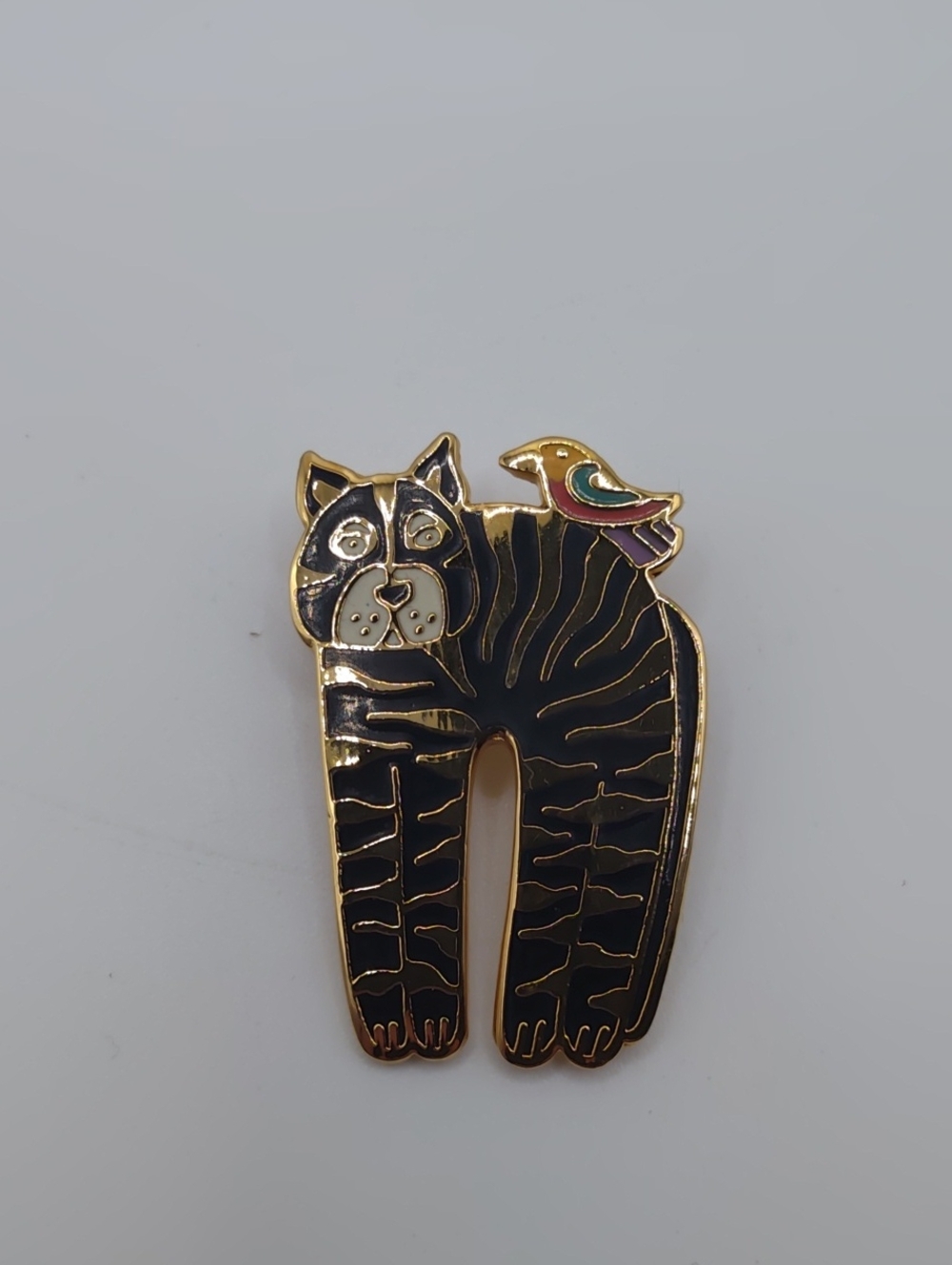 Laurel Burch "Jungle Cat" Brooch - Picture 3 of 4
